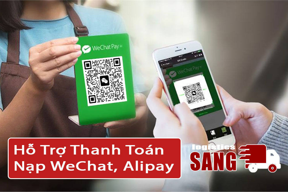Hỗ trợ thanh toán nạp WeChat, Alipay